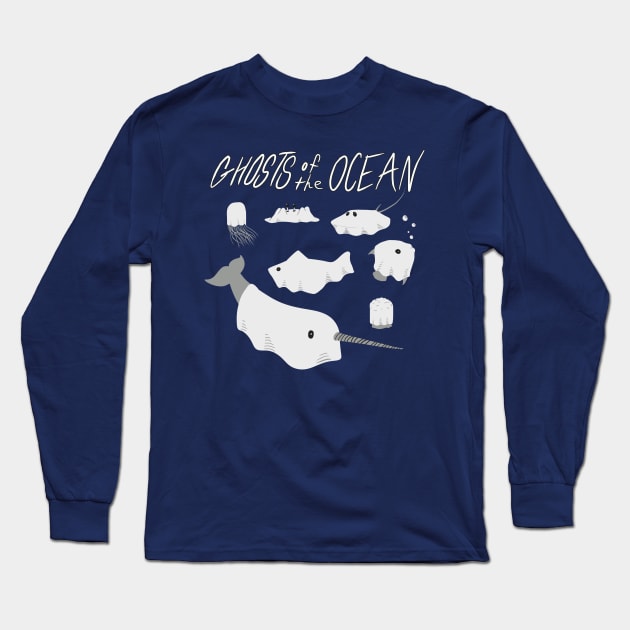 Ghosts of the Ocean Long Sleeve T-Shirt by Danger Dog Design